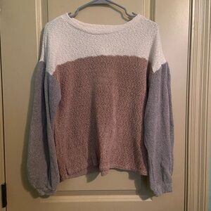 Tri-color sweater